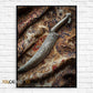 King Arthur and Excalibur Sword in The Stone Sikh Kirpan Sword Excalibur Hilt Poster Canvas Painting Wall Pictures Home Decor