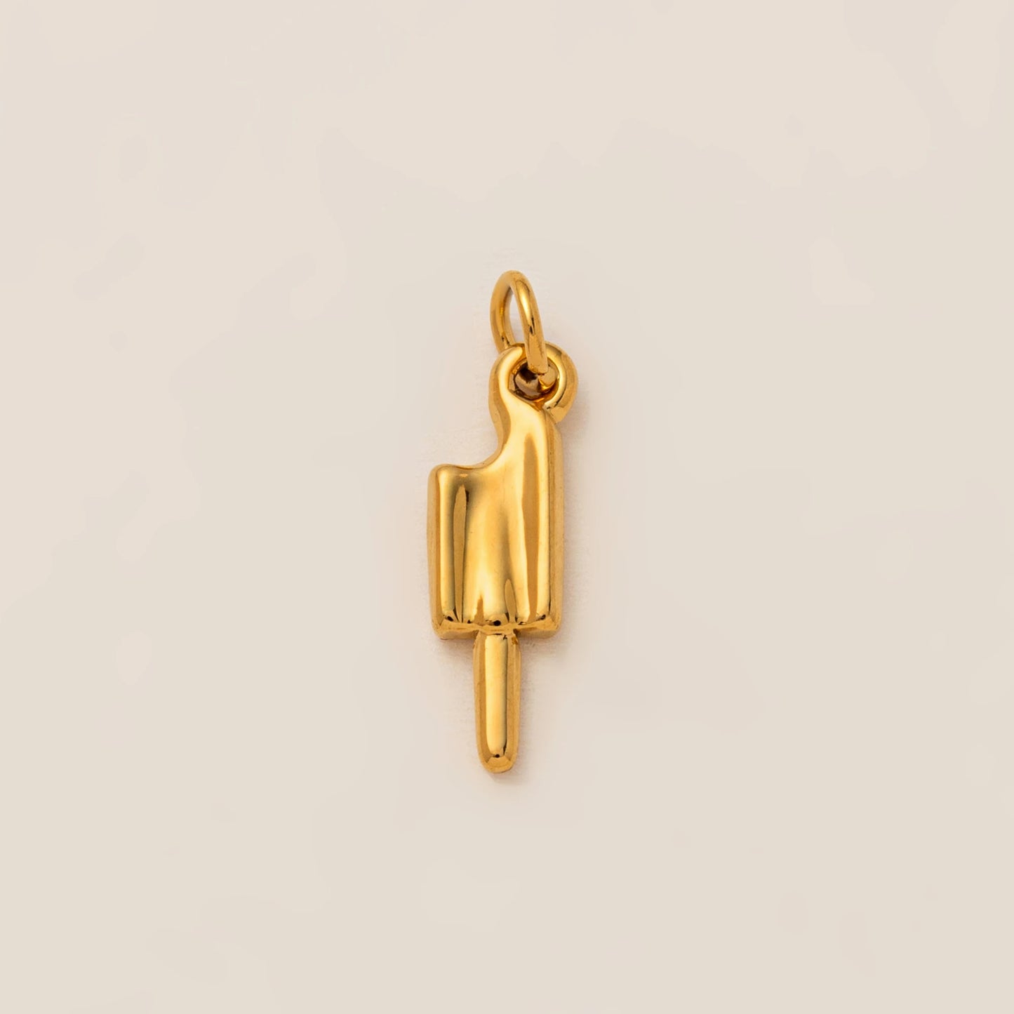 1PC minimalist gourmet style pendant, stainless steel plated with 18K gold, DIY preferred jewelry accessory