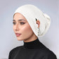 Jersey Cotton Muslim Women Under Hijab Cap With Ear Hole Inner Hijab Cap Round Forehead Underscarf Bonnet Femme Musulman