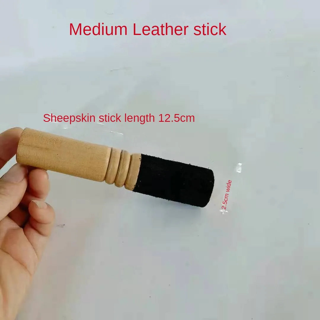 Handmade Tibetan Singing Bowl with Leather Stick, Buddhist Meditation, Sound Bowl, Knocking Hammer, Grinding Rod, Dropship