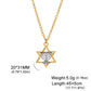 LIKGREAT Star Of David Necklace Menorah Candles Hebrew Jewish Jewelry Israel Faith Lamp Hanukkah Pendant Necklace Amulet Gift
