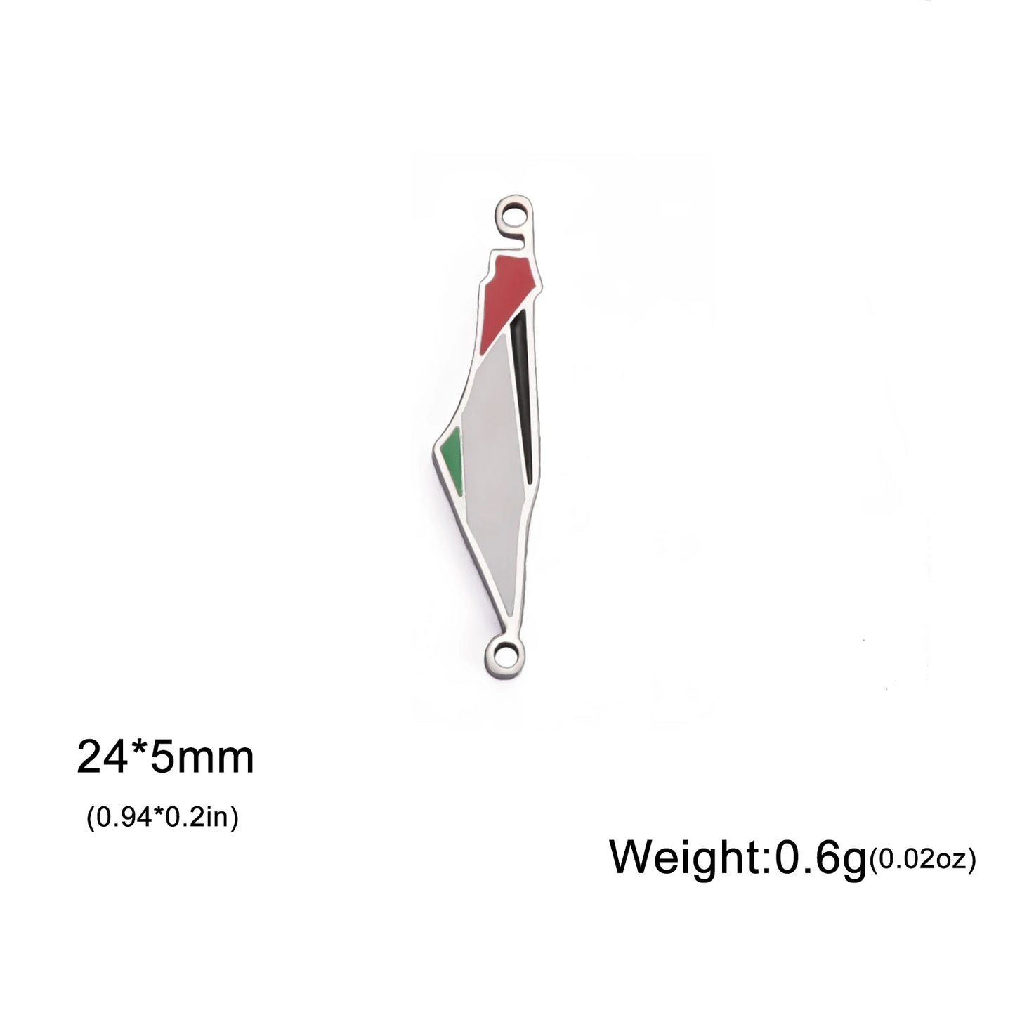 Teamer Stainless Steel Jewish Star of David Israel Map Hebrew Letter Charm Pendant for Jewelry Making Necklace DIY Wholesale
