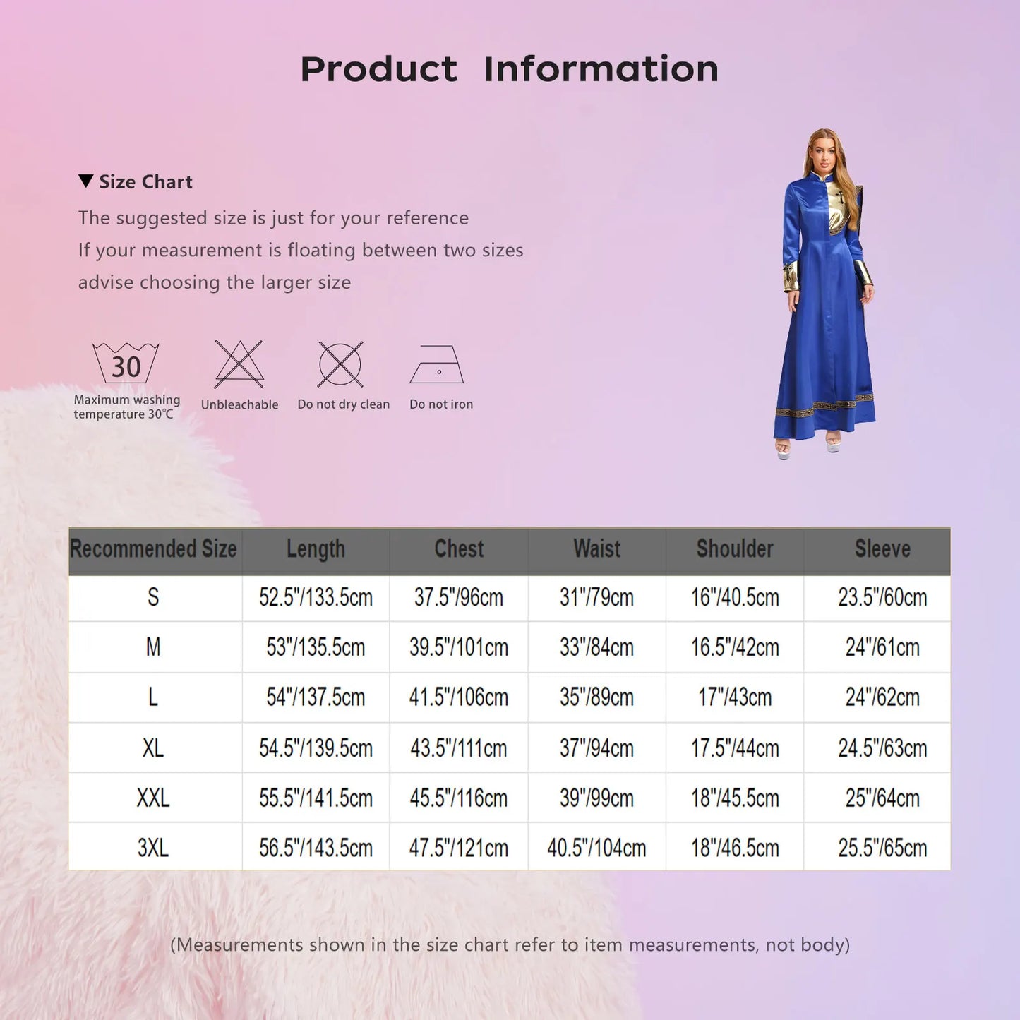 Women Pastor Robe Cassocks Long Sleeve Cross Print Priest Vestment Church Choir Gown Halloween Catholic Clergy Cosplay Costume