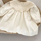 2026 Spring Princess Infant Baby Girl Bodysuit Sisters Dress Flower Embroidery Dress For Infant Sibling Girls Toddler Outfit