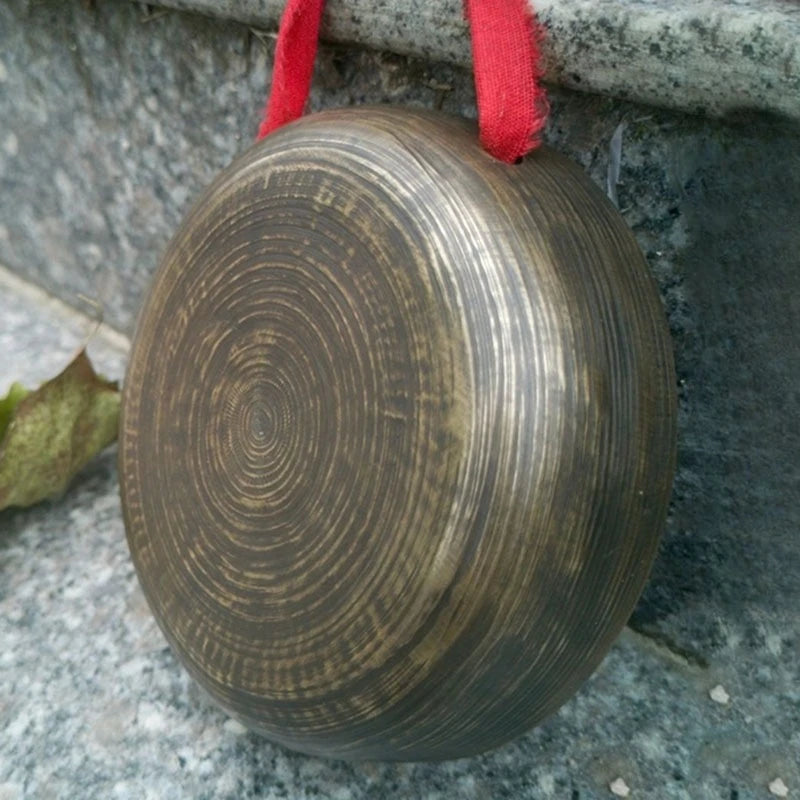 Bronze Cloud Gong Handmade High Volume Gongs Chinese Sound Therapy Practice Gongs Portable Handheld Gong Percussion Instrument