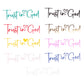 Trust In God Mirror Decal, Car Decals For Women, Faith Mirror Decal, Cute Vinyl Decal, Christian Car Mirror Decal, Religious Car