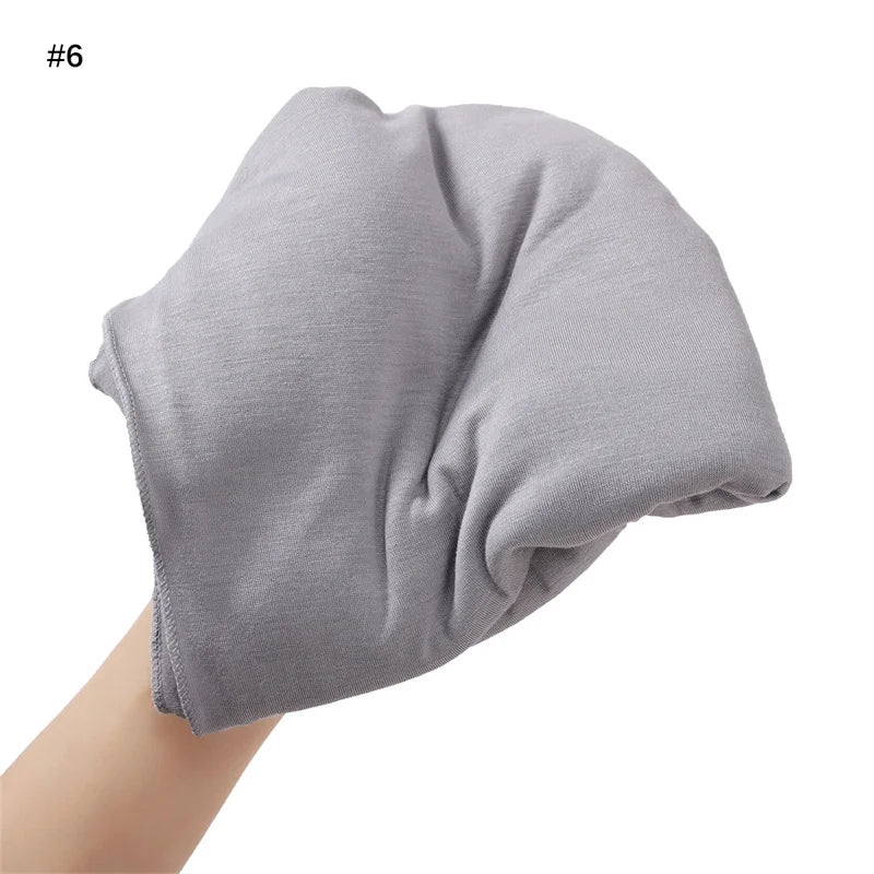 80*180cm Modal Rayon Cotton Muslim Jersey Hijab Women Solid Color Scarf Ramadan Long Shawl Plain Soft Turban Wraps Headband