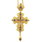 HTISOK Orthodox Cross Pendant Jesus Pendant Zinc Alloy Cross Necklace Gift for Priests with Gift Box Baptism Worship Blessing