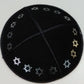PRINTED SUEDE LEATHER KIPPAH JEWISH KIPPAH LEATHER YARMULKE KIPPAH