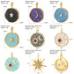 Bohemian Star Sun Moon Charms for Jewelry Making Cute Enamel Planet Gold Color Diy Earrings Necklace Bracelet High Quality