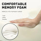 Memory Foam Meditation Cushion with Ergonomic Support | Gray Washable Zafu Pillow for Yoga, Sitting & Reading | Hip, Knee & Leg