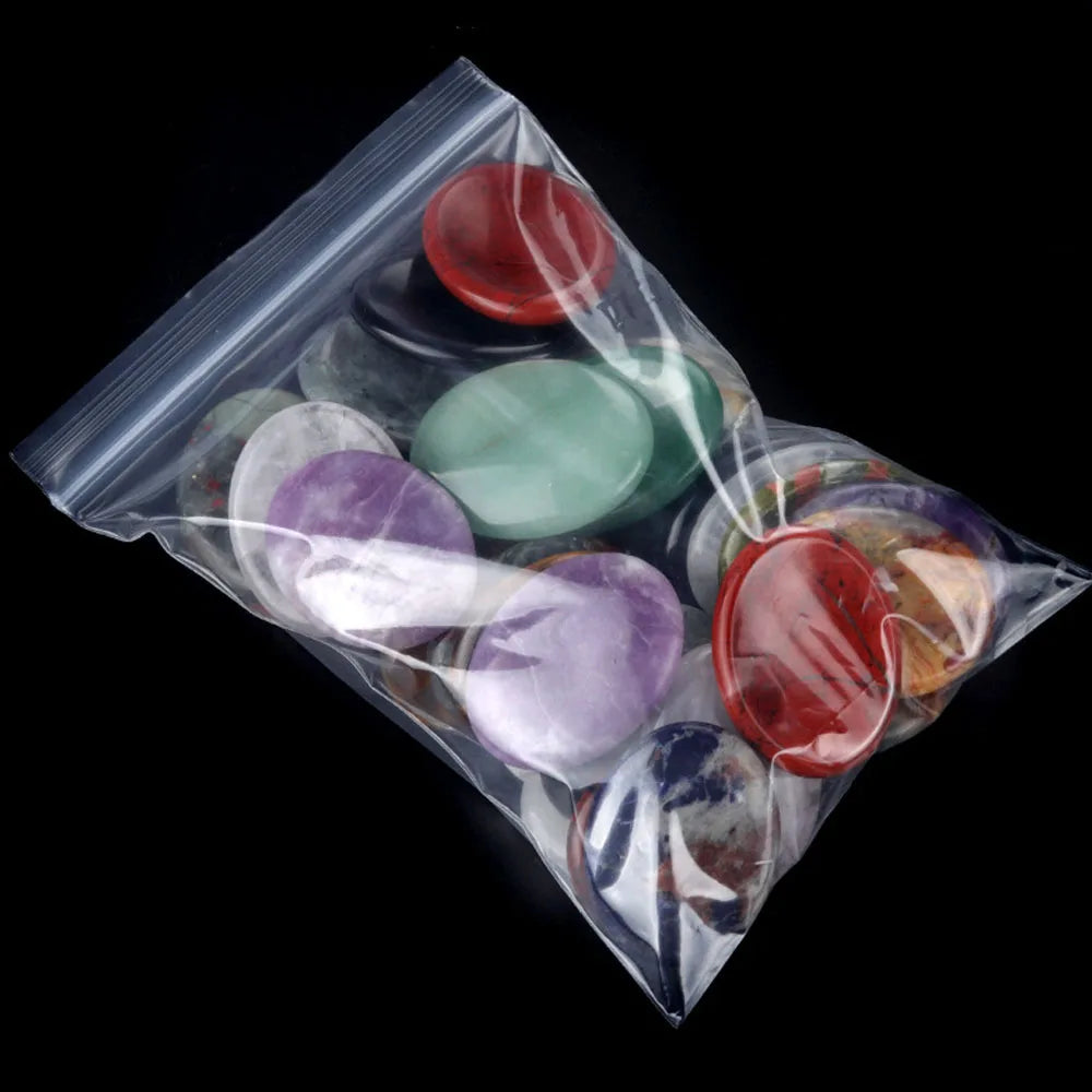 1pc 45x35mm Oval Worrystone Natural Crystal Amethysts Agate Massage Thumbtack Stone Forgetting Stone Jewelry Accessories Gifts