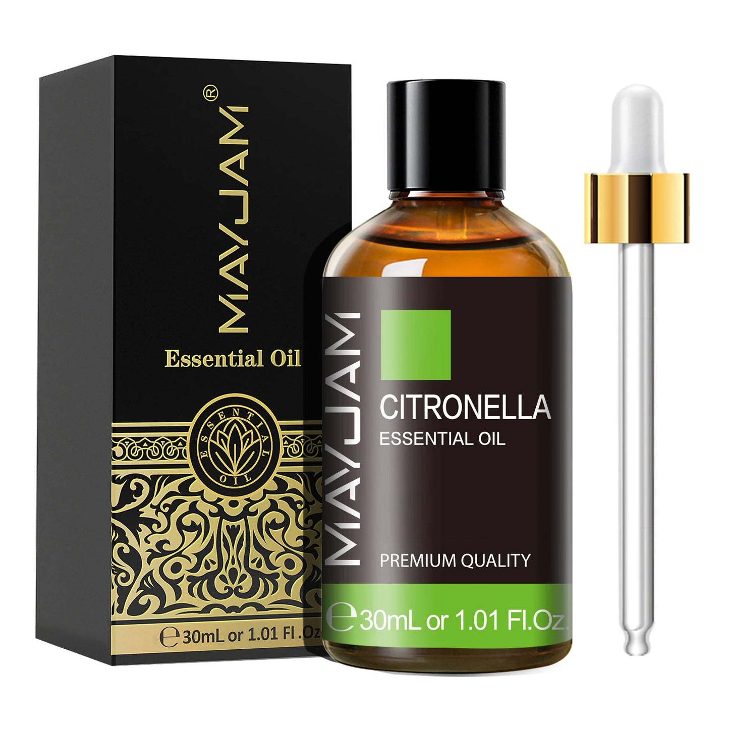 MAYJAM Essential Oil Citronella Jasmine Eucalyptus Sweet Orange Lemongrass Grapefruit Black Pepper Cajeput Cypress Ginger Scents