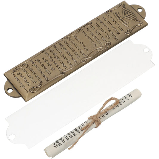 Mezuzah Alloy Decor Case Jewish Metal House Door Religious Scroll Mezuza Blessing Hebrew Holy Wall Vintage Plaque Pewter Judaica