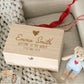 Personalized Wooden Baptism Keepsake Box ,Baptism Gifts For Baby Girl Or Baby Boy, Engraved Memory Box That Pattern With Wreath
