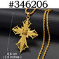 Anniyo Ethiopian Cross Pendant Necklaces for Women Girls Gold Color Habesha Eritrean African Ethnic Traditional Jewelry #346106