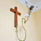 Bungee Jesus Crucifix Wall Art Decor Jumping Jesus Resin Figurine Decorative Jesus Resin Craft Statues for Home Church Living