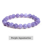 JD Natural Stone Beads Bracelet Amethyst Tiger Eye Crystal Quartz Agate Gem Beads Bangles Women Men Reiki Healling Jewelry Gift