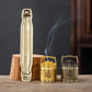Mini Bucket Shaped Incense Burner Lucky Wealth Desktop Ornament for Home Meditation Aroma Gold Ingot Fortune