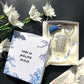 All Box Custom10pcs White Hanging Acrylic Prayer Cards,Hamsa Hebrew Card,Keychain Lyric A Hymn of Thanks Prayer,Wedding Souvenir