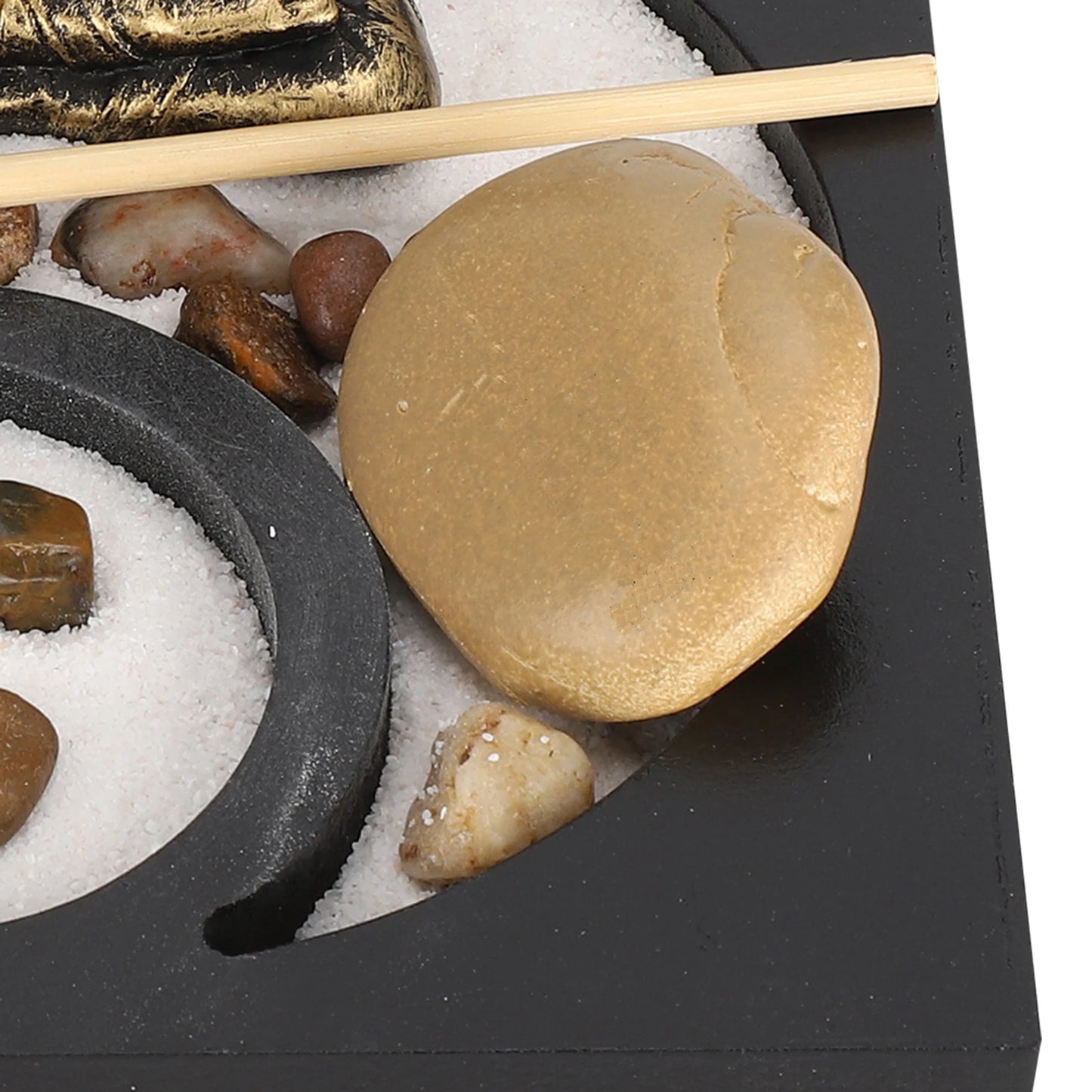 Buddha Sand Tray Zen Garden Decor Resin Craft Home Ornament for Living Room Desktop Meditation Focus Innovative Mindful Gift