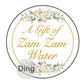 Personalised ZamZam Water Bottle Stickers Hajj Umrah Mubarak Eid Label Box Bag Seal Muslim Ramadan Kareem Celebration