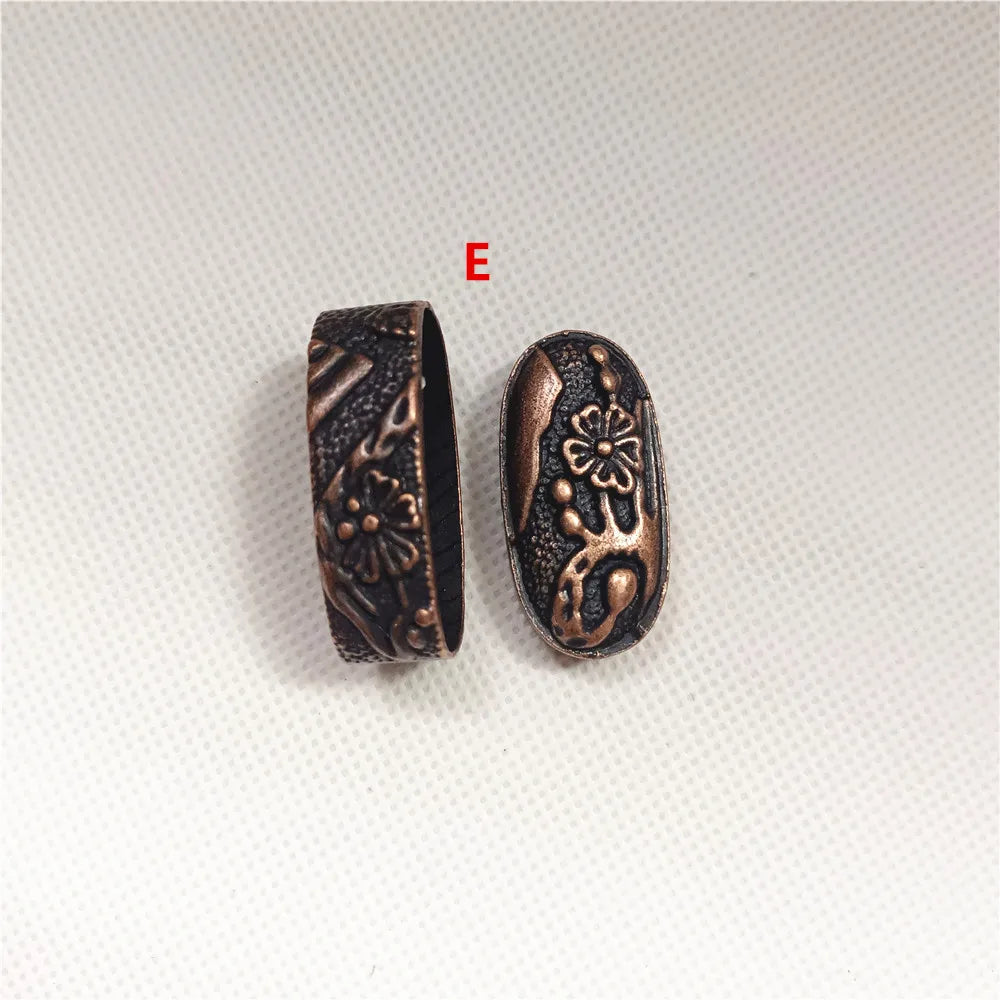 New Sword Handle Tsuka Alloy Fuchi Kashira For Japanese Samurai Katana Wakizashi Sword Fittings
