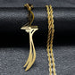 Arabic Sword Saudi Stainless Steel Islamic Muslim Zulfiqar Imam Ali Swords Necklaces for Men Islam Accessories Gift  Jewelry 656