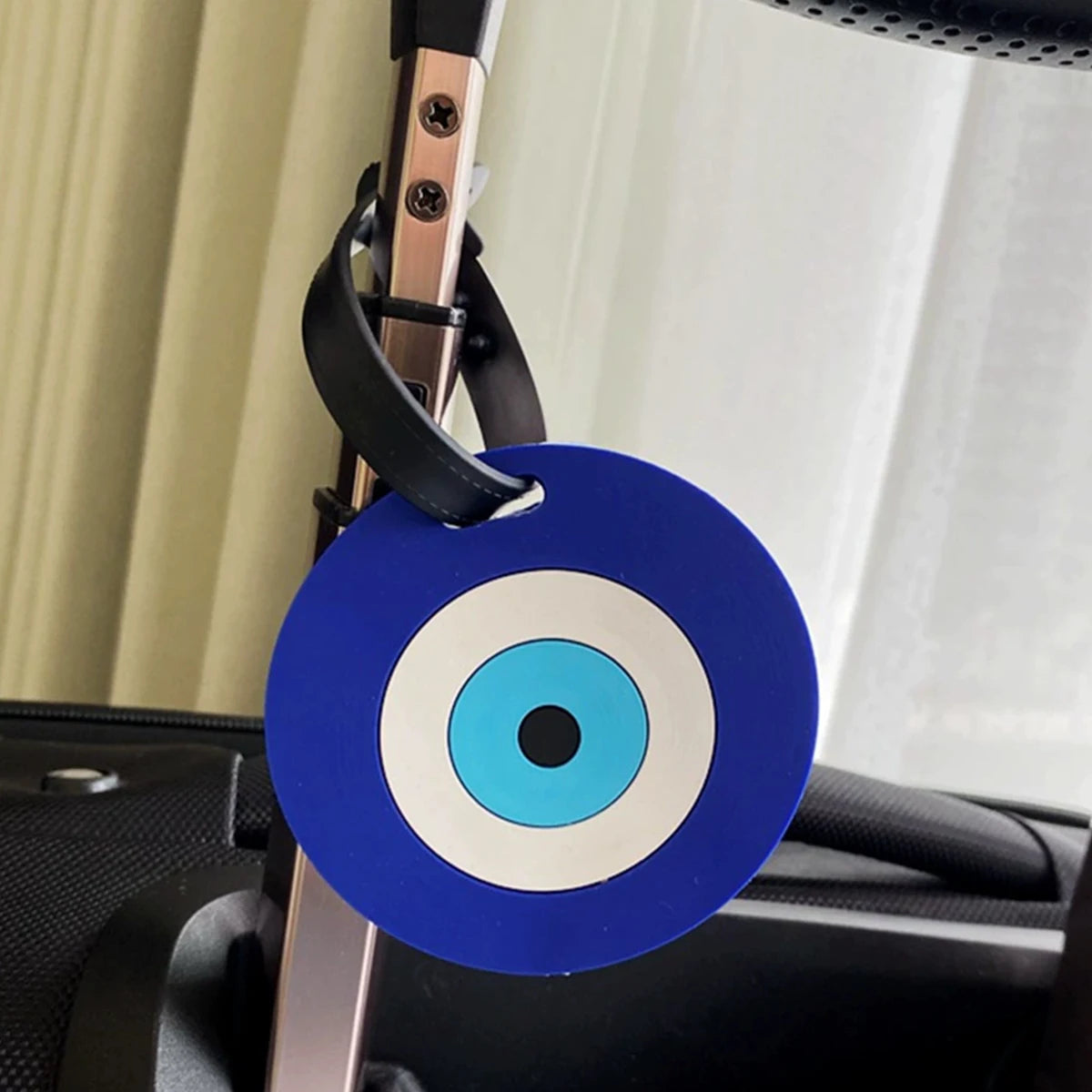 Fatima creative hand eye pattern luggage tag, airport check-in luggage tag, travel accessory to avoid loss.-zmt