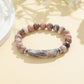 1pc Healing Handmade Stone Bracelet Turquoise Natural Malachite Gemstone Crystal Rough Bracelet Body Energy Yoga