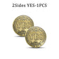 YES NO Decision Coins Magic Coin Collections Good Luck Vintage Antique Bronze Wish Lucky Coin US Coins Commemorative Gold Coins