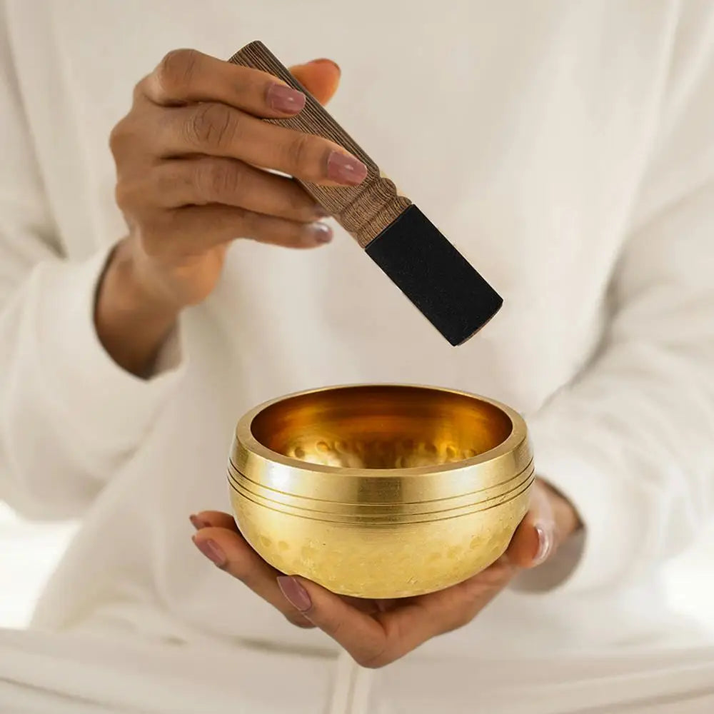 Singing Bowl Set Meditation Yoga Meditation Chanting Bowl Wind chime for Yoga Chakra Healing energy Mindfulness Stress Relief