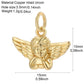 Goth Cross Chrams for Jewelry Making Supplies Golden Angel Charm Stainless Steel Long Chain Dijes Diy Necklace Earring Bracelet
