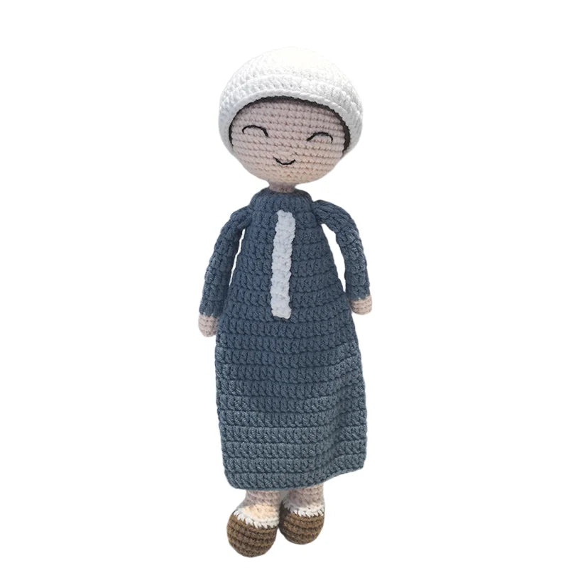 Knitted Islamic Toys Crochet Dolls Hijab Muslim Quran Ramadan Kids Halal Eid Al-Fitr Gifts Educational Plush Dolls
