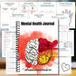 1SET Spiral Notebooks Daily Mental Health Journal, Self-Care, Meditation & Emotional Tracking Diary for Men and Women, Anxiety R