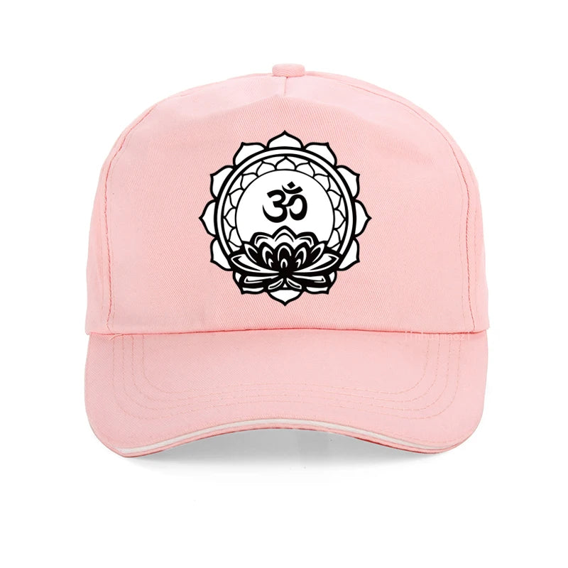 Om Yoga Lotus Flower women hat Religious Buddha Mandala Meditation Spiritual Indian Baseball cap Buddhist Lotus Meditation hat