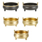 XX9B Elegant Brass Incenses Burners with Tripod Base Censers for Religious Ceremonies Home Worship Setting for Prayer