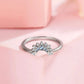 925 Silver Sun and Moon  Couple Ring Set Sky Blue Sparkling Cubic Zirconia Rings Promise Fine Jewelry Gifts for Valentines Day