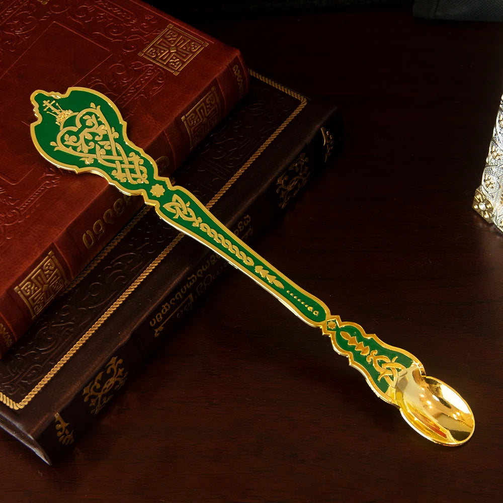 HTISOK Christian Chalice Church Ceremonial Supplies Alloy Metal Holy Cups Exquisitely Carved Holy Water Spoons And Cups