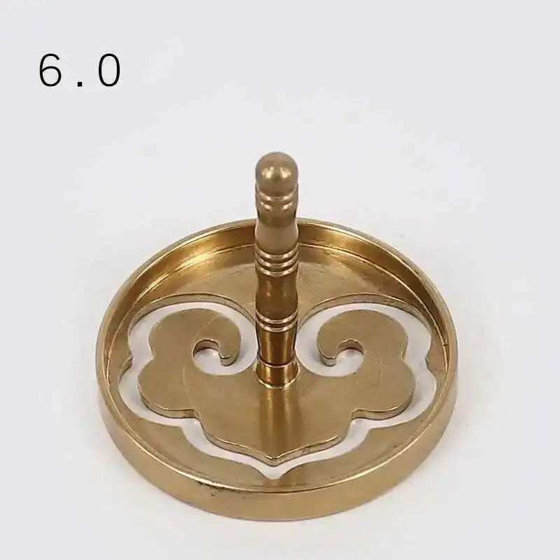 Incense Burner Accessories Copper Metal Lotus Cloud Hollow Out Printing Pressing Equipment Tools Chinese Living Room Incense