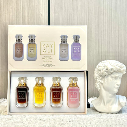 KAYALI Women’s Perfume Gift Set  4*10ml Long Lasting Fresh Mild Elegant Floral Fruity Musk Natural Fragrance Two Scents