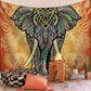 Wall Hanging Indian Mandala Tapestry Psychedelic Bohemian Home Decoration Aesthetic Living Room Background Cloth Beach Yoga Mat