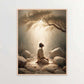 Modern Christian Believer Poster Jesus Praying Shepherd Bible Verse Easter Canvas Painting Wall Art for Kids Room Home Decor