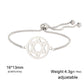 Skyrim Star of David Map Charm Bracelet Women Men Stainless Steel Adjustable Box Chain Bracelets Jewish Jewelry Gift Wholesale