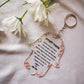 Pink 10pcs Prayer of the Way Hebrew Transparent Souvenir Pendant with Tassel & String Hamsa Custom Bar Mitzvah Gift Thanksgiving