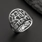 LIKGREAT Women Shema Ring Hebrew Kabbalah Jewish Faith Prayer Judaica Jewelry Religious Amulet Stainless Steel Gift