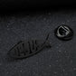 Men's Silver Jesus Fish Brooch, Christian Ichthys Lapel Pin, Religious Faith Suit Accessory, Unique Gift for Believers