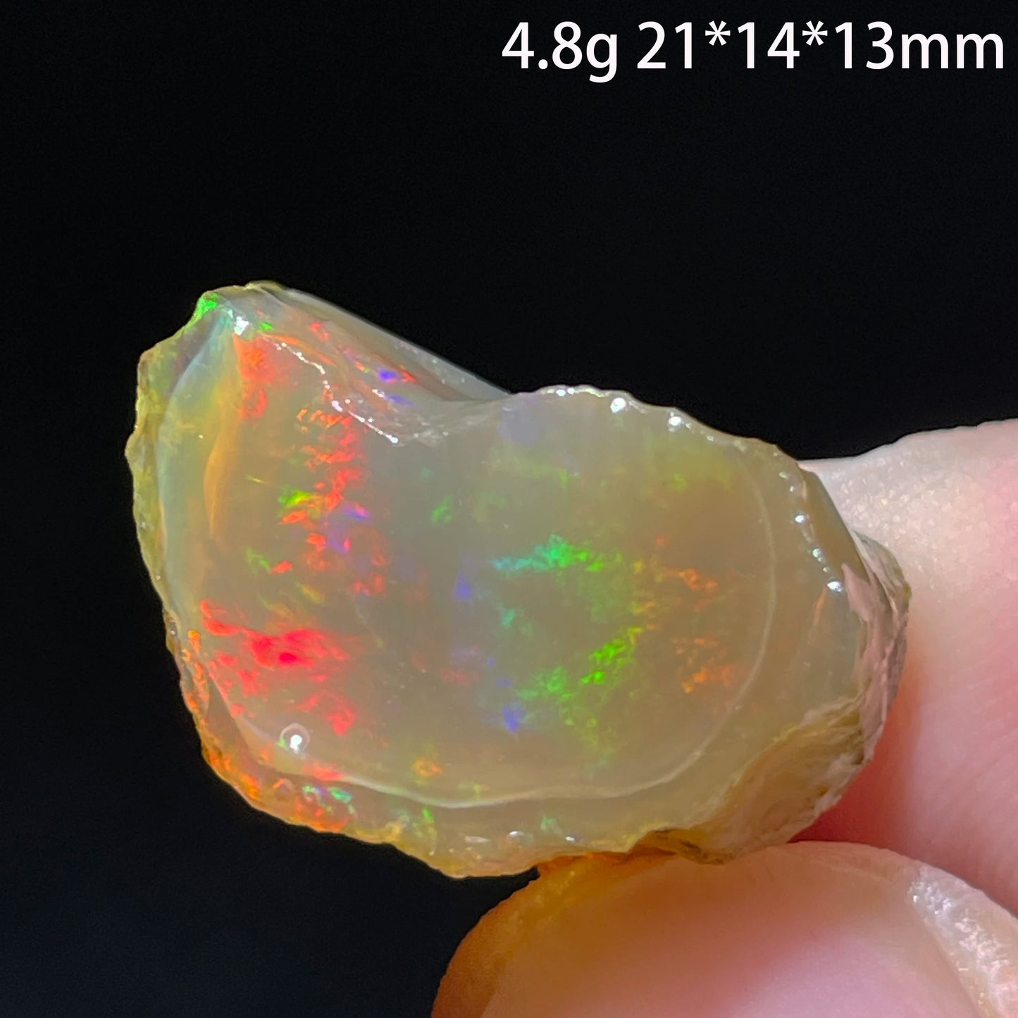 Natural Colorful Ethiopia Opal (Need In Water) Rare Gem Stone Mineral Healing Quartz Crystals Gemstone Shooting under lighting