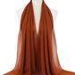 New Fashion Women Solid Chiffon Headscarf Ready To Wear Instant Hijab Scarf Muslim Shawl Islamic Hijabs Arab Wrap Head Scarves