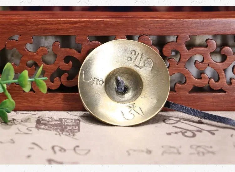 Handmade Tibetan Singing Bowl Set for Meditation Brass Chime Bells Yoga Mindfulness Healing Sound Therapy Zen Gongfu Tea Ceremon